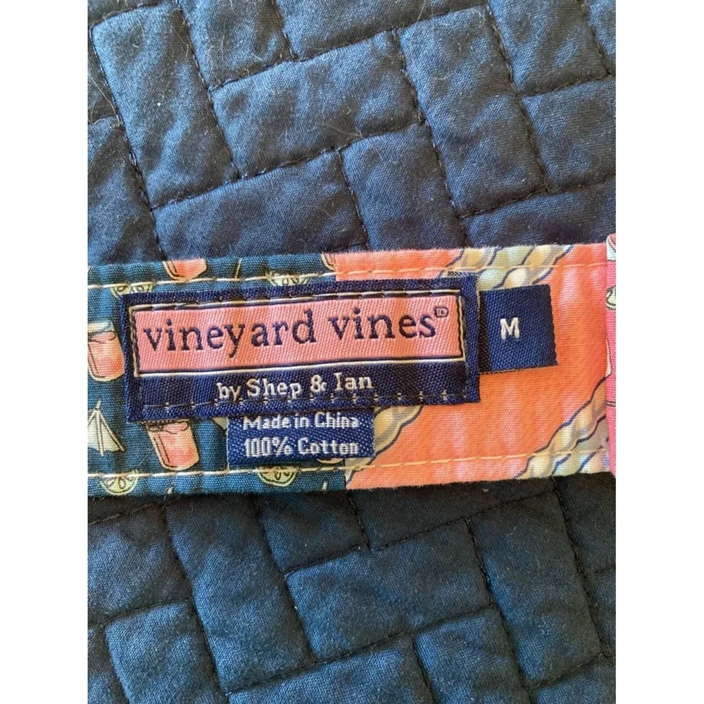 Vineyard Vines‎ Shep & Ian Multicolor Golf Patchwork Fabric Cloth Belt Size M
